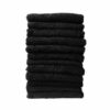 HT Gaddum Black Towels Pack of 12