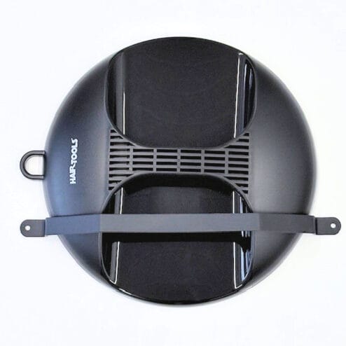 Hair Tools Black Round Mirror And Wall Bracket