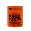 LJ 2 Inch Kirby Grips Brown Waved Pack 500