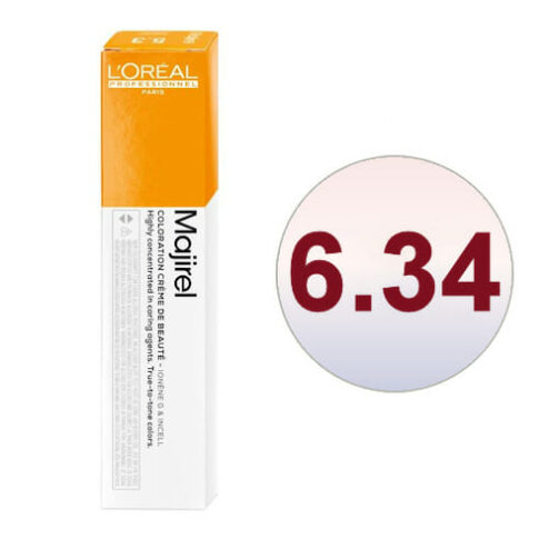 L'Oreal Majirel 6.34 Dark Golden Copper Blonde