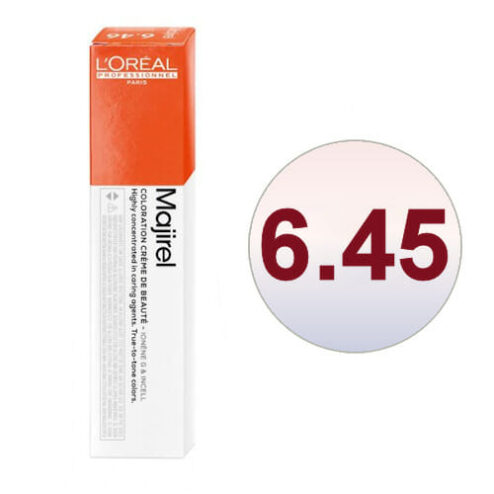 L'Oreal Majirel 6.45 Dark Copper Mahogany Blonde
