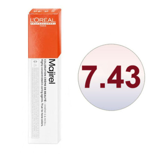 L'Oreal Majirel 7.43 Copper Golden Blonde