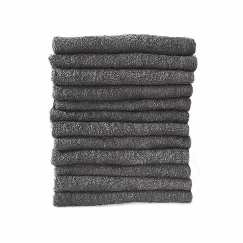 Majestic Towel Steel Grey Chlorine Resistant Pack of 12