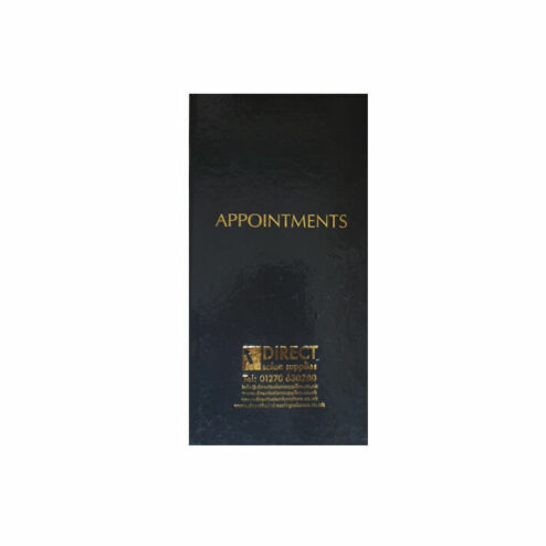 Direct Salon Supplies 3 Column Black Appointment Book
