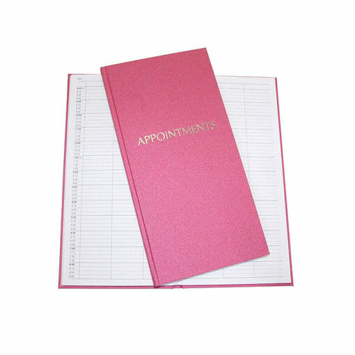 Direct Salon Supplies 3 Column Pink Appointment Book