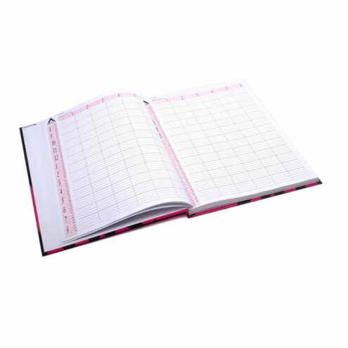 Alternative view of Agenda 6 Col Pink & Black Zebra Appointment Book