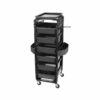 Direct Salon Supplies Black Control Trolley