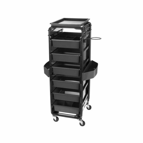 Direct Salon Supplies Black Control Trolley