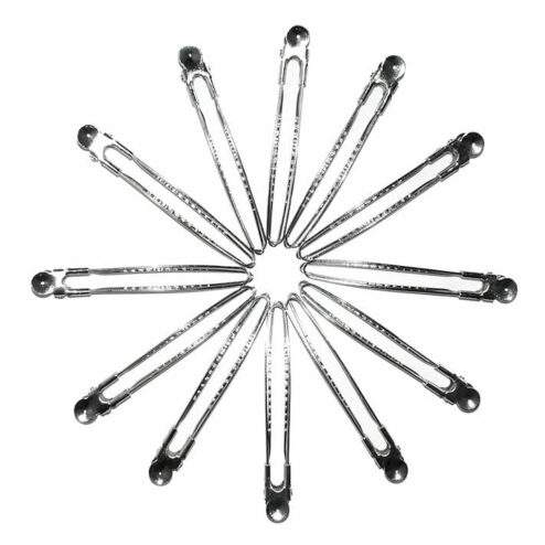 Direct Salon Supplies Long Metal Section Clips Pack of 12