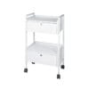Direct Salon Supplies Two Tier White Trolley