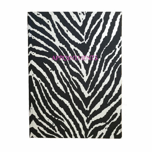 Direct Salon Supplies Zebra Appointment Book