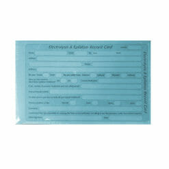 Direct Salon Supplies Electrolysis & Epilation Record Cards Pack 100