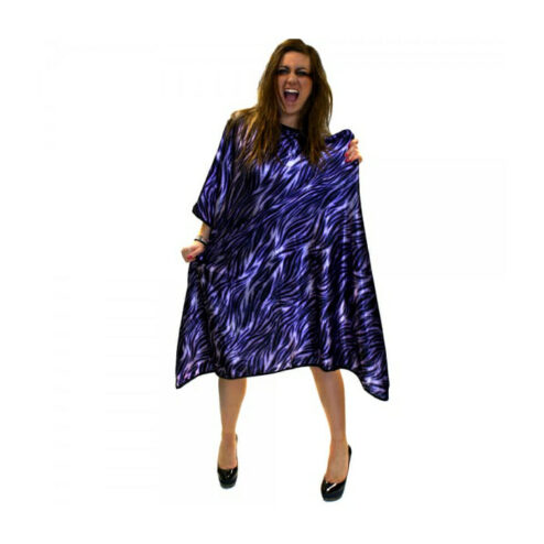 Hair Tools Purple Tiger Print Gown