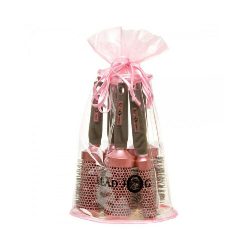 Head Jog Pink 5 Brush Set And Bag