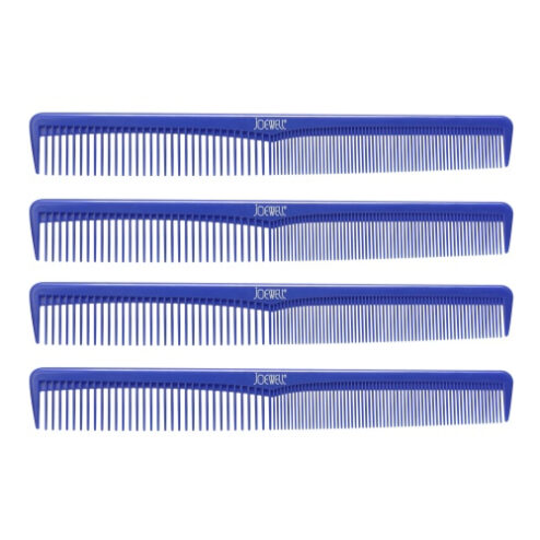 Joewell Hairdressing Combs 4 Pack Blue