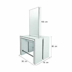 Mila Show Central Double Island Unit Dimensions