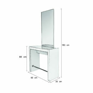 Mila Show Wall Styling Unit Dimensions
