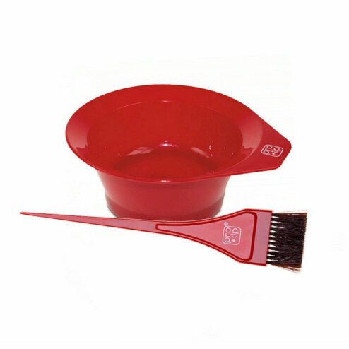 Pro Tip Red Tinting Bowl And Brush