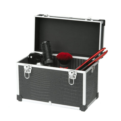 Sibel Compact Black Croc Case