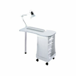 Sibel White Manicure Table