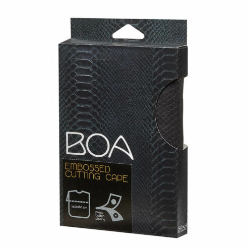 Alternative view of Boa Black Snake Skin Effect Cutting Cape