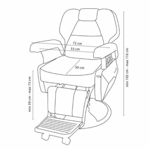 Alternative view of Direct Salon Supplies Limo Barber Chair