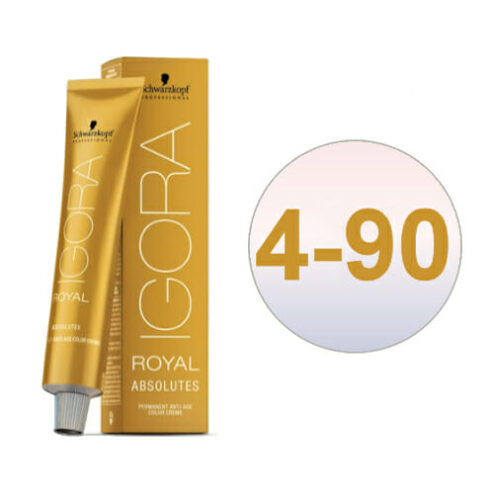 Schwarzkopf Igora Absolutes 4-90 Medium Brown Violet Natural