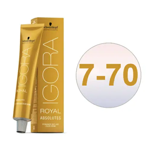 Schwarzkopf Igora Absolutes 7-70 Medium Blonde Copper Natural