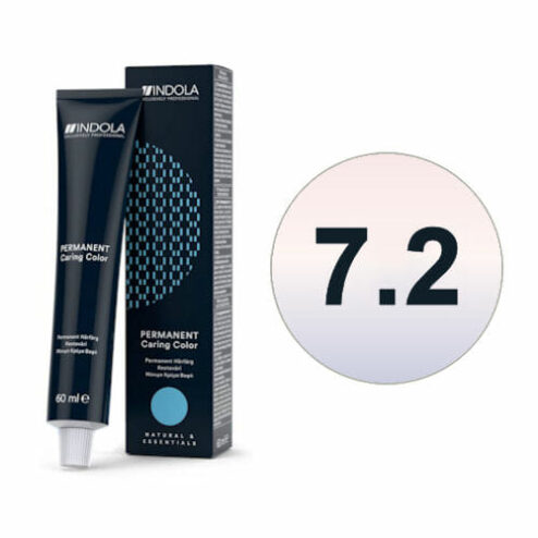 Indola Permanent Caring Colour 7.2 Medium Blonde Pearl