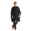 Artisan Gown In Microfibre Material Black