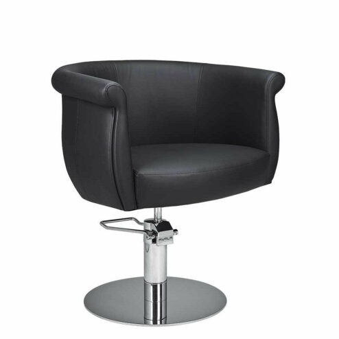 Ayala Tulip Hydraulic Styling Chair In Cat W Upholstery