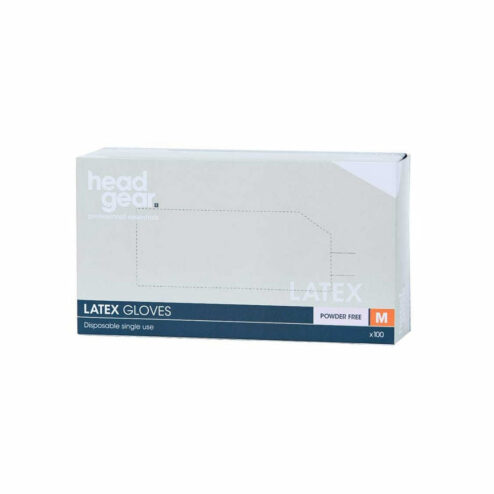 Head Gear Latex Powder Free Gloves Pack 100