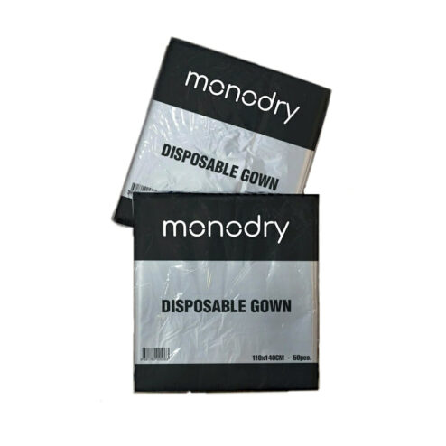 Direct Salon Supplies Monodry Disposable Clear Gowns Pk 50