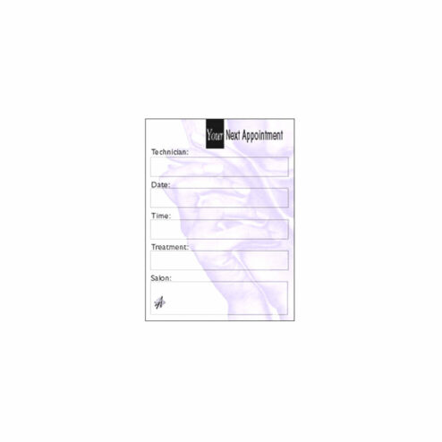 Direct Salon Supplies Nail Technician Appointment Cards