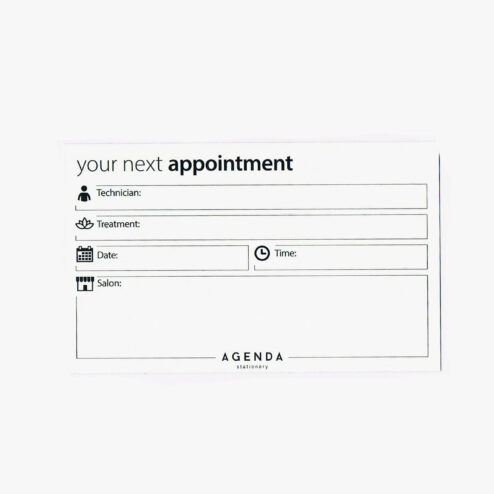 Direct Salon Supplies Nails Appointment Cards