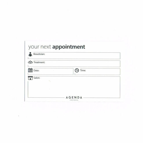 Direct Salon Supplies Wax Appointment Cards