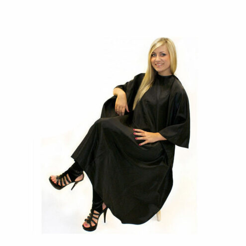 Hair Tools Sleeveless Black Gown