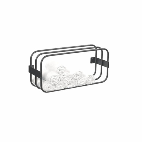 Sinelco Wall Mounted Storage Towel Rack