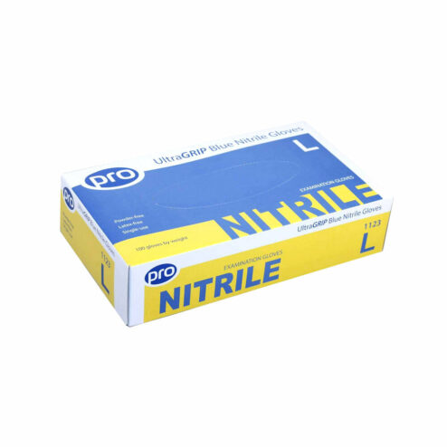 Pro UltraGrip Blue Nitrile Gloves Pack 100
