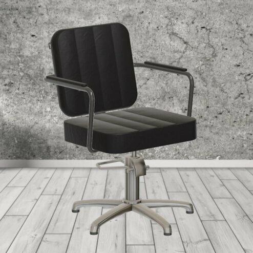 REM Avalon Black Hydraulic Styling Chair