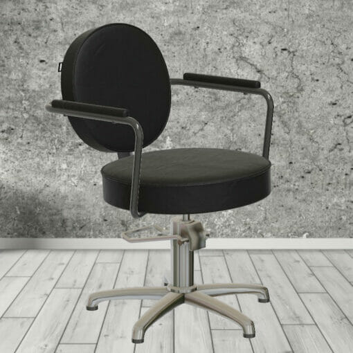 REM Calypso Nero Black Hydraulic Styling Chair