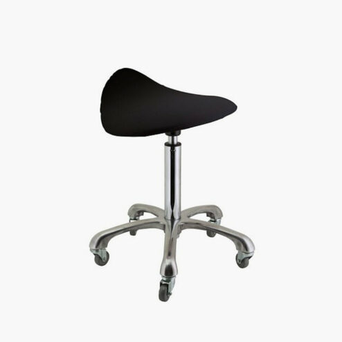 Alternative view of Deo Black or White Saddle Stool