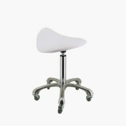 Deo Black or White Saddle Stool