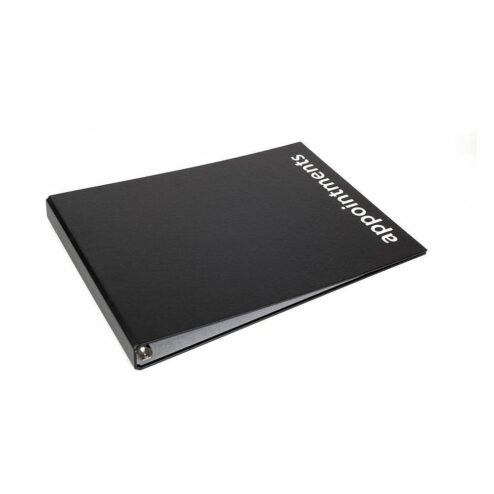 Agenda Black Appointment 12 Column Binder