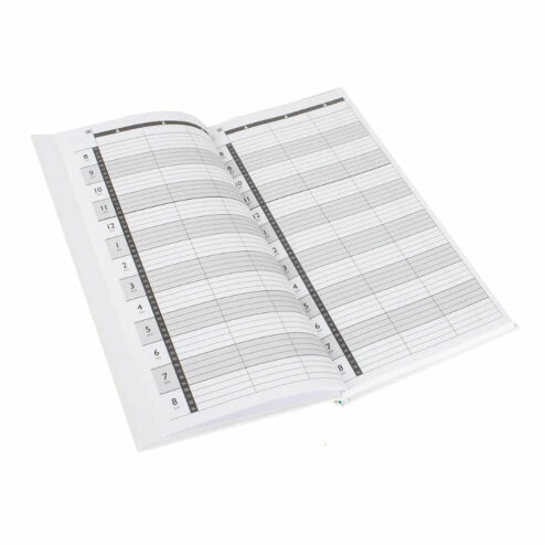 Agenda 3 Column White Appointment Book