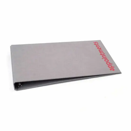 Agenda Grey 9 Column Appointment Binder