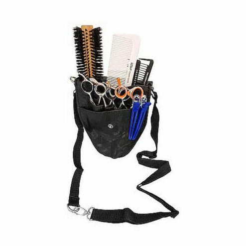 Kodo Deluxe Leather Scissor Pouch With Strap
