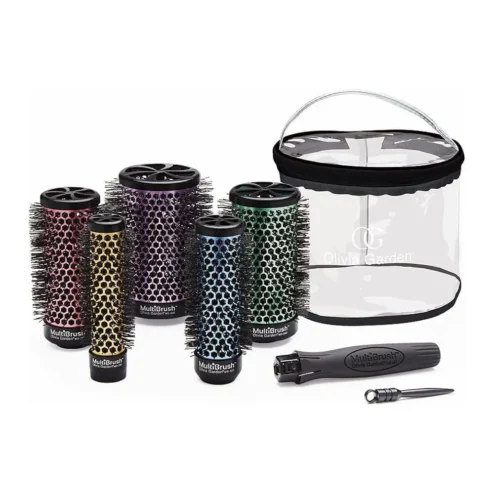 Olivia Garden Multi Brush Kit. 5 different sized brush heads with a handle to fit them all.