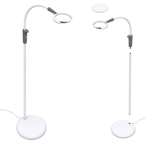 Daylight Magnificent Pro Floor Lamp - only one per purchase. Image showing the removable extending pole