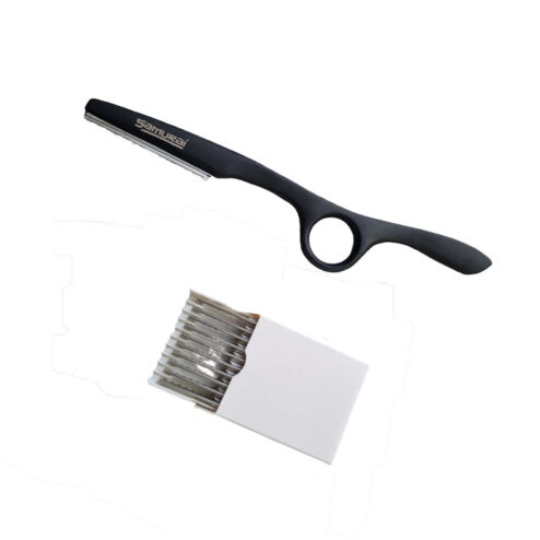 SAMURAI Black Hair Razor With Blades